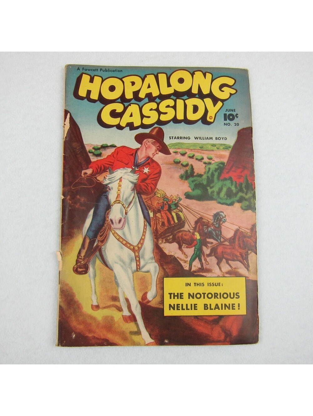 Vintage 1948 Hopalong Cassidy Comic Book #20 June Notorious Nellie Blaine RARE